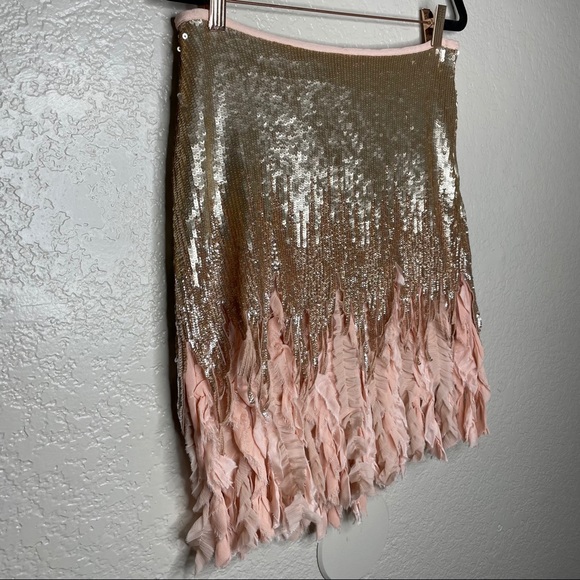 Zara Contrasting Sequin Mini Skirt Limited Edition - Picture 7 of 14